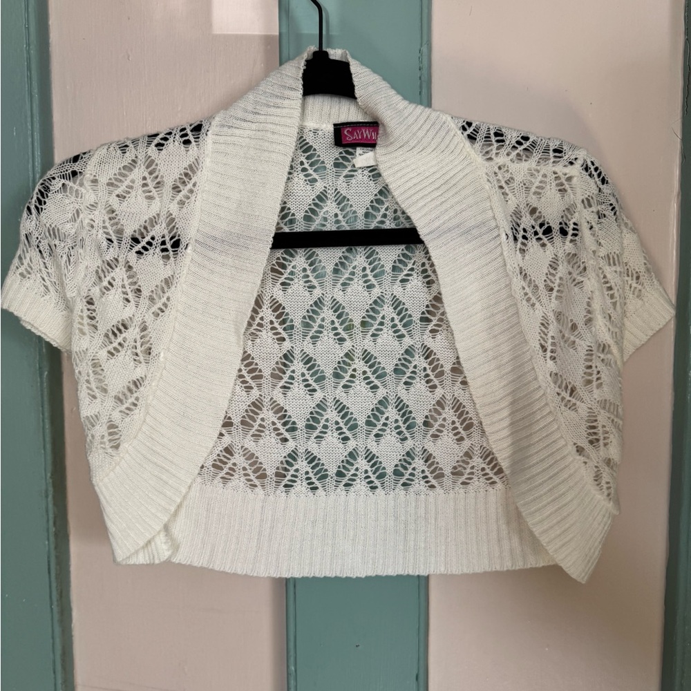 Women's White Knit Sweater